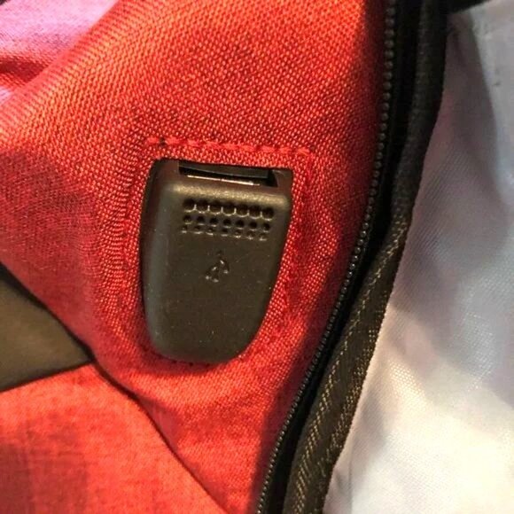 Anti-Theft Nylon Travel Laptop Backpack W/ USB Charger Port & Multi Compartments - Picture 5 of 6